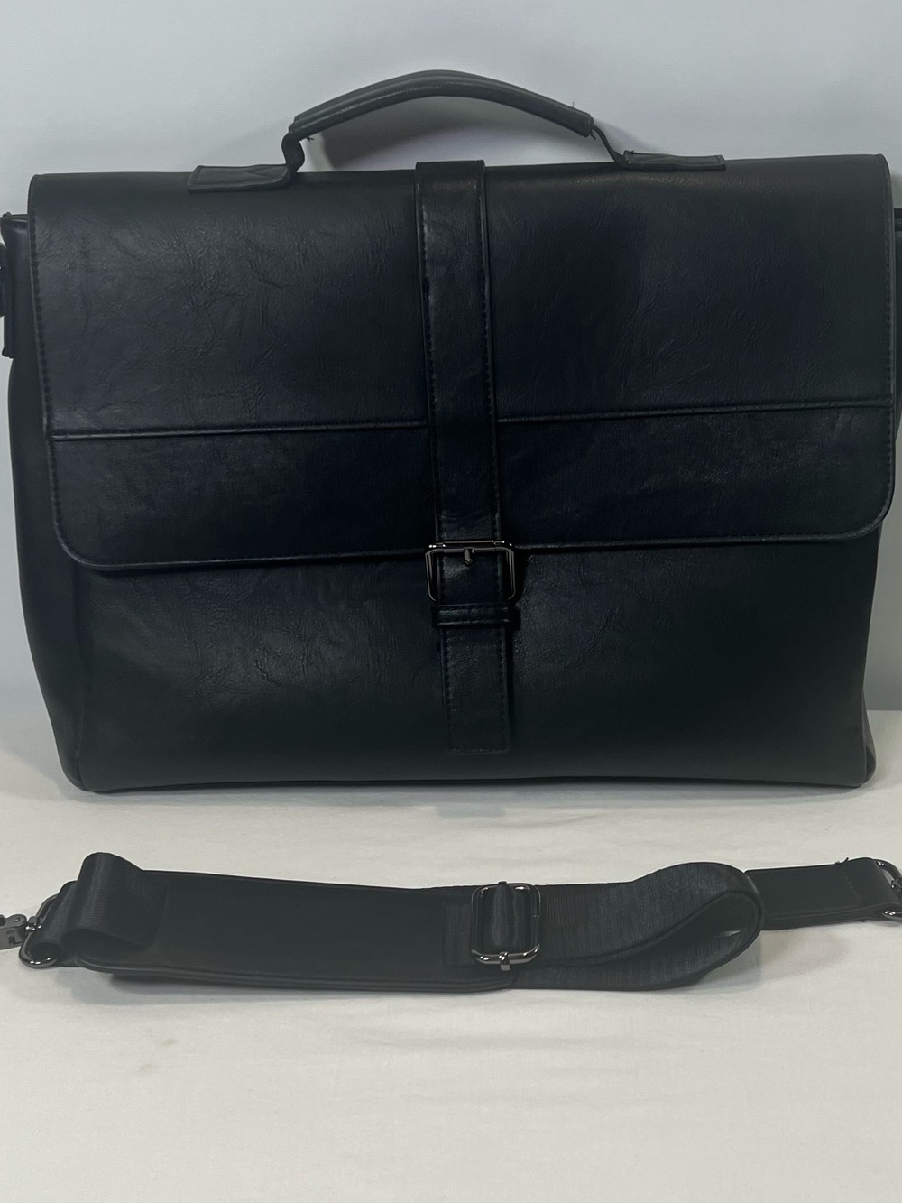 ALDO Black Messenger Bag Men Adjustable Crossbody Strap